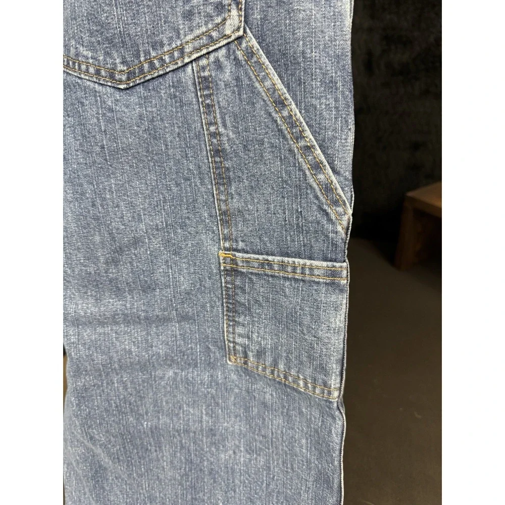 Bailey's Pt Carpenter Jeans Men's 36x34 Blue Denim Utility Work Pants Cotton
